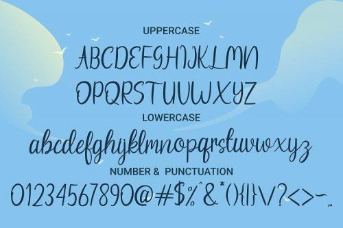 Beach Umbrella Font 8