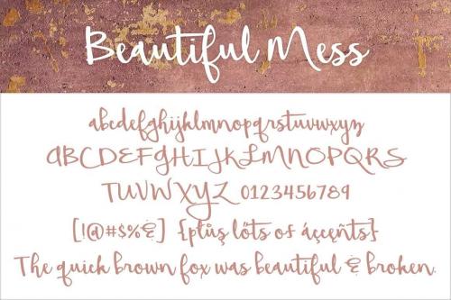 Beautiful Mess Font 1