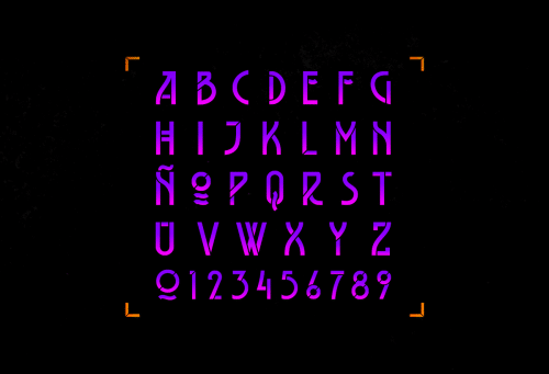 Belladona Stencil Typeface 3