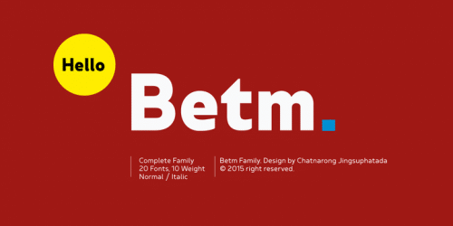 Betm Font Family 1