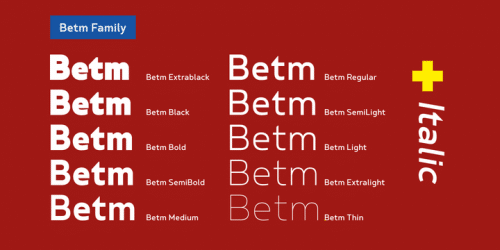 Betm Font Family 8