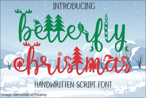 Betterfly Christmas Font 1