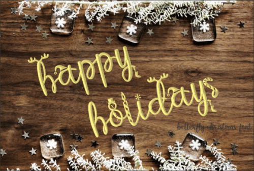 Betterfly Christmas Font 3
