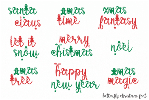Betterfly Christmas Font 4