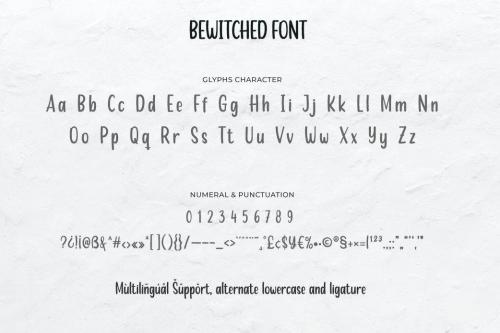 Bewitched Script Font 8