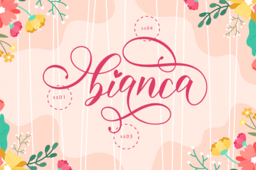 Bianca Calligraphy Font 6