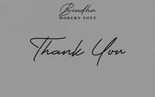 Bindhu Handwritten Font 5