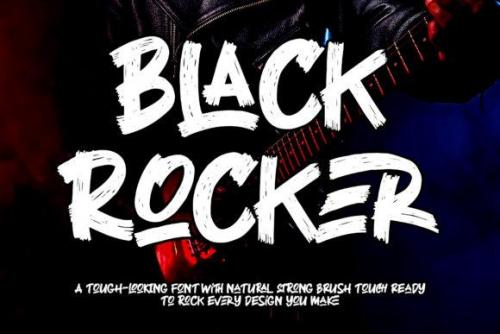Black Rocker Font 1