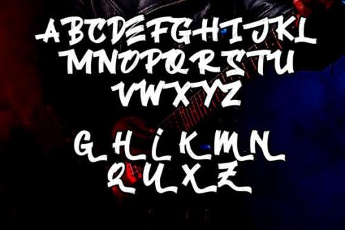 Black Rocker Font 10