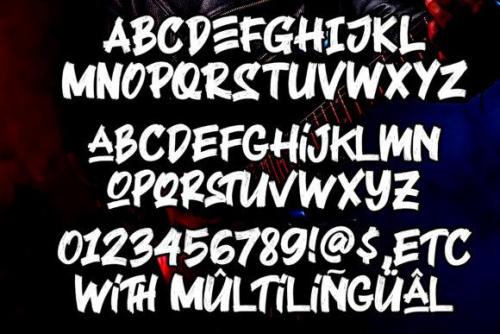 Black Rocker Font 9