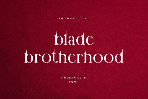 Blade Brotherhood Serif Font