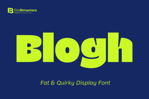 Blogh Display Font