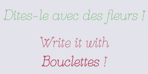 Bouclettes Decorative Funny Serifs Font for Spring 4