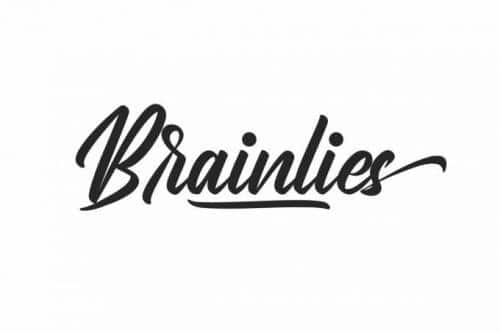 Brainlies Calligraphy Font 1