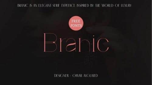 Branic Display Font 1