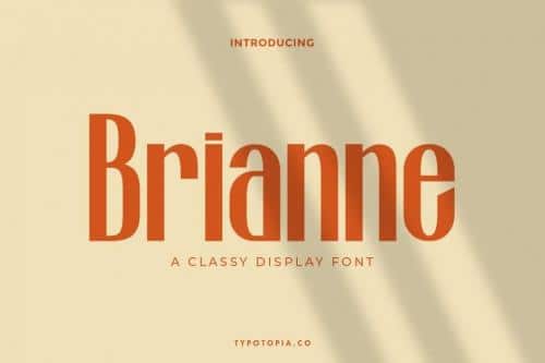 Brianne A Classy Display Font