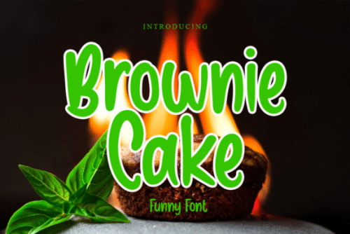 Brownie Cake Display Font 1
