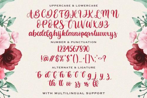 Butterfly Calligraphy Font 13