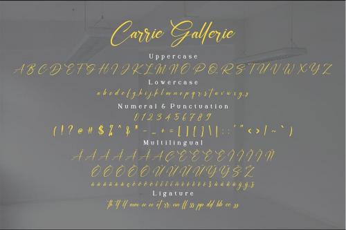 Carrie Gallerie Font 9