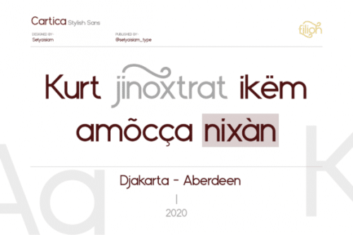 Cartica Sans Serif Font 2
