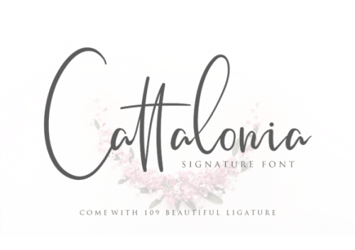 Cattalonia Signature Font 1
