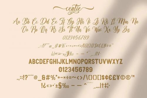 Centie Calligraphy Font Duo 10