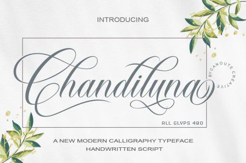 Chandiluna Calligraphy Font