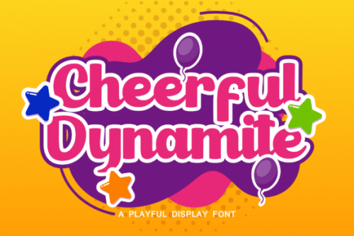 Cheerful Dynamite Font 1