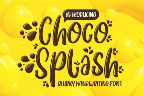 Choco Splash Font 1