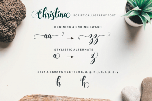 Christina Calligraphy Font 12