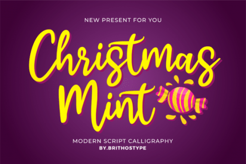 Christmas Mint Font 1
