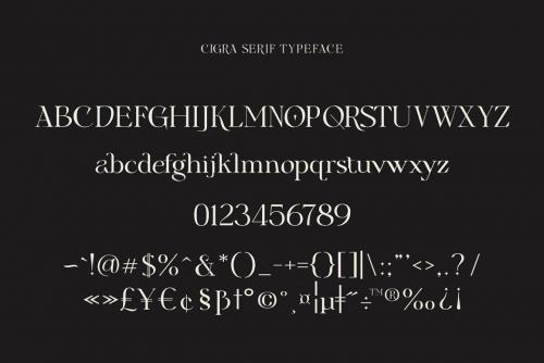 Cigra Serif Font 8