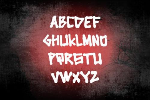 Cingire Hand Drawn Scary Typeface 5