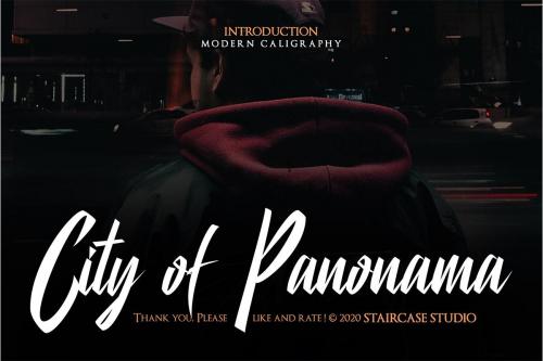 City Of Panonama Script Font 1