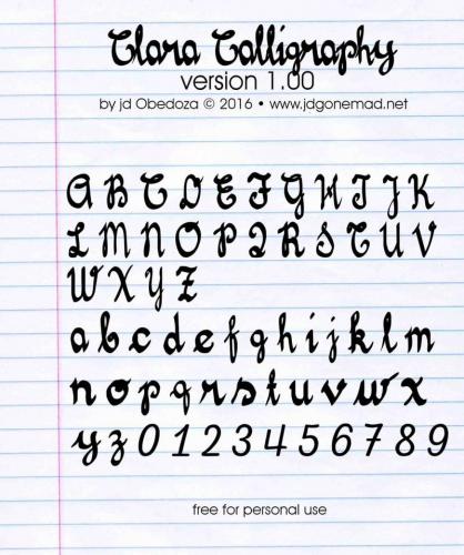 Clara Calligraphy Font 2