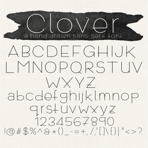 Clover-Font-10