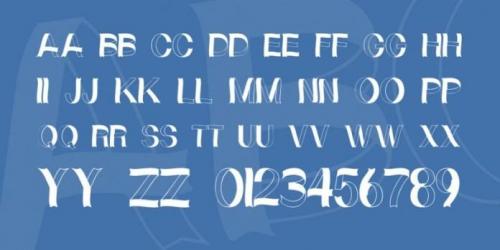 Curly Ribbons Font 3