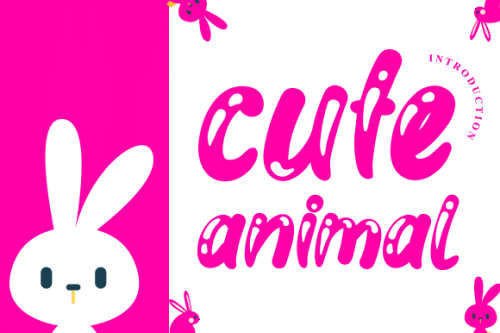 Cute Animal Display Font 1