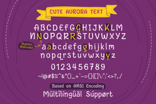 Cute Aurora Font 5