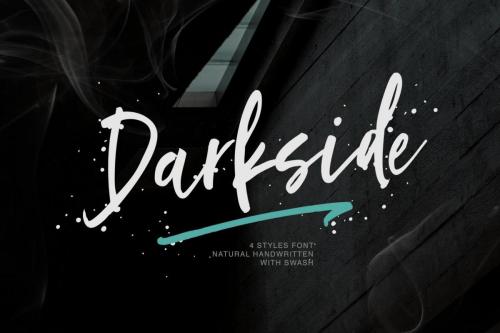 Darkside Brush Font 1