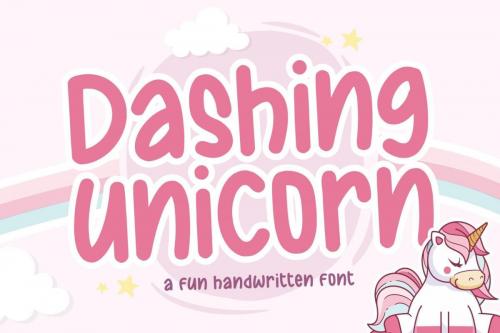 Dashing Unicorn Handwritten Font 1