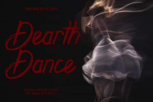 Dearth Dance Brush Font 1