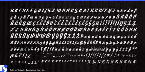 Deftone Stylus Font 10