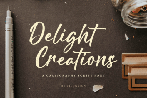 Delight Creations Script Font 1