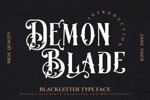 Demon Blade Font 1