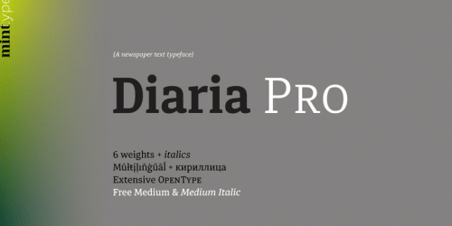 Diaria Pro Font 1