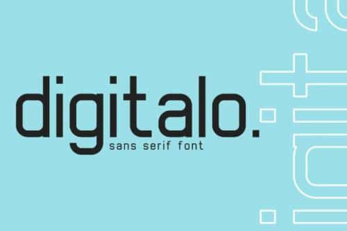 Digitalo Sans Serif Font 1