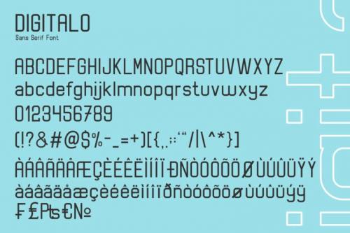 Digitalo Sans Serif Font 5