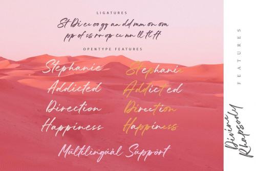 Divine Rhapsody Brush Font 6