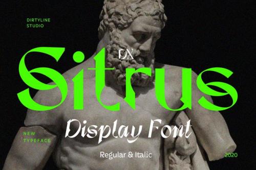 Dx Sitrus Display Font 1